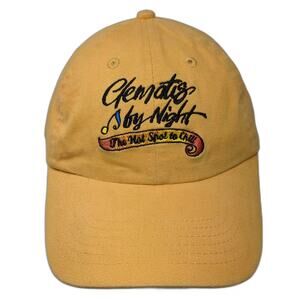 AMC Clematis by Night Baseball Cap Hat Yellow Black OS Adjustable Slideback
